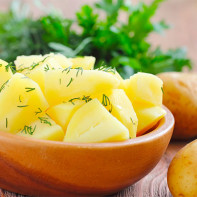 Photo of boiled potatoes