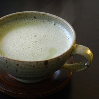 Foto de té verde con leche 2