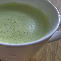 Foto de té verde con leche 3