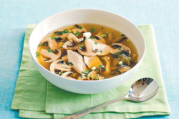 Dried porcini mushroom soup