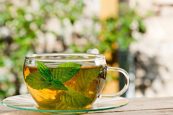 Tea with lemon balm in medicine