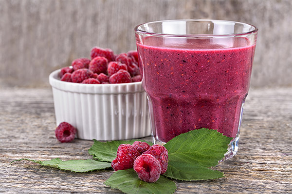 Smoothie aux framboises