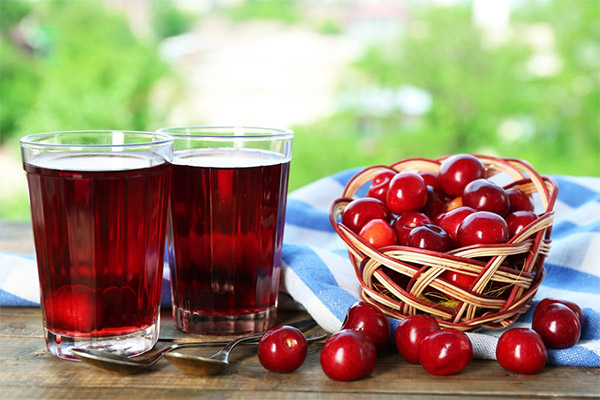 El uso del jugo de cereza en medicina.