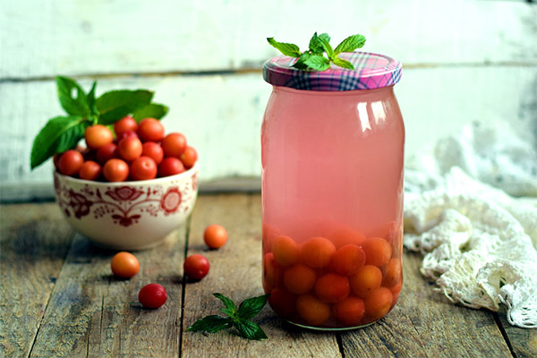 Cherry plum compote