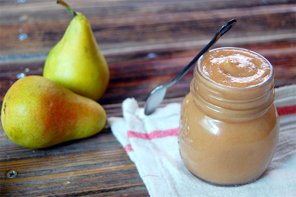 Puré de pera para el invierno