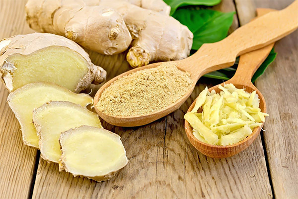 The use of ginger in cooking