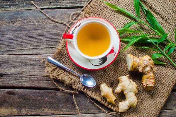 Tea with ginger in medicine