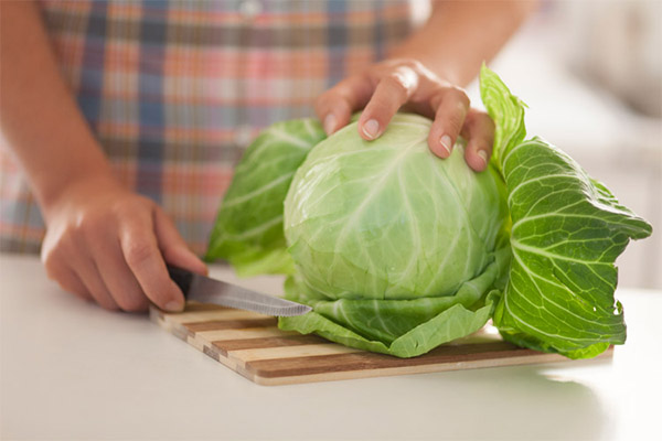 The use of cabbage leaves in cooking