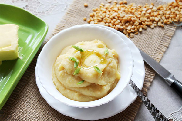 Cómo cocinar gachas de guisantes